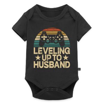 Husband Gaming Gamer Video Games Men - Baby Premium short-sleeve bodysuit - black - Front