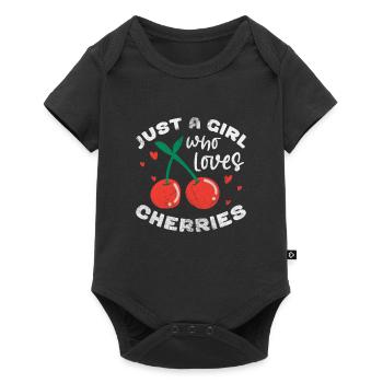 Cerise - Body à manches courtes Premium Bébé - noir - Devant