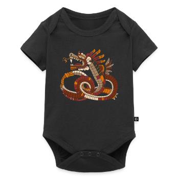 Dieu aztèque Mythologie ancienne Quetzalcoatl - Body à manches courtes Premium Bébé - noir - Devant