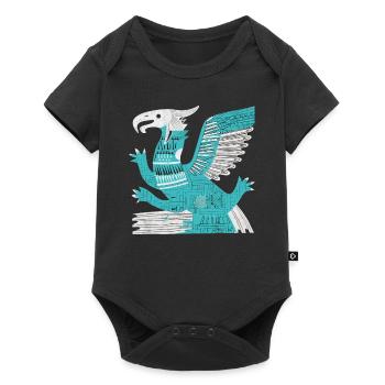 Aztekischer Gott Alte Mythologie Quetzalcoatl - Baby Premium Kurzarmbody - Schwarz - Vorne