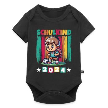 School enrolment for primary school pupils 2024 - Baby Premium short-sleeve bodysuit - black - Front