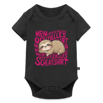 Ma chemise de nuit officielle - Body à manches courtes Premium Bébé - noir - Devant
