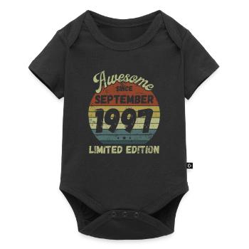 Awesome since September 1997 - Geburtstag - Baby Premium Kurzarmbody - Schwarz - Vorne