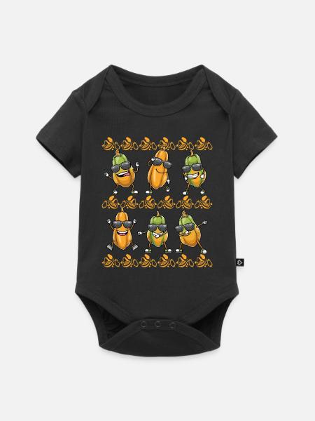 Papaya Tanzen - Baby Premium Kurzarmbody - Schwarz
