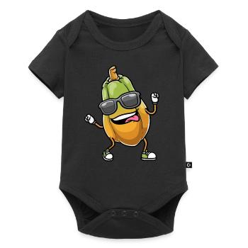 Danse de la papaye - Body à manches courtes Premium Bébé - noir - Devant