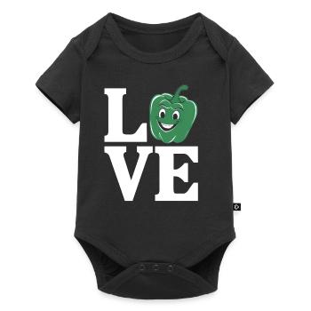 Paprika Geschenk - Baby Premium Kurzarmbody - Schwarz - Vorne