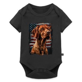 Vizsla-America Usa - Baby Premium short-sleeve bodysuit - black - Front