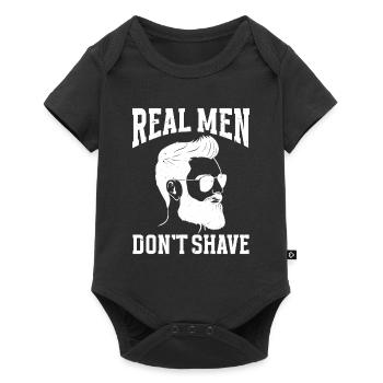 Beard Quote Bearded Men - Baby Premium short-sleeve bodysuit - black - Front