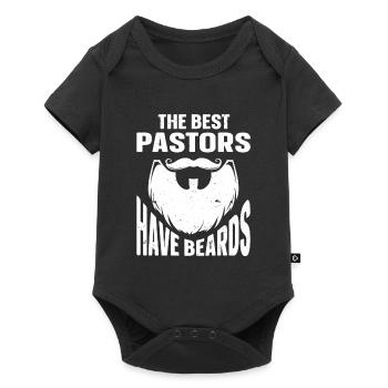 Beard Quote Bearded Men - Baby Premium short-sleeve bodysuit - black - Front