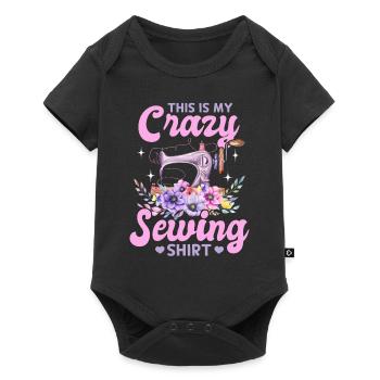 C’est ma chemise de couture folle Funny Sewing Lover - Body à manches courtes Premium Bébé - noir - Devant