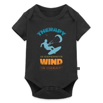 Kitesurf Kiteboards Kitesurfing Kite Surf Board - Body à manches courtes Premium Bébé - noir - Devant