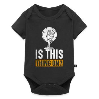 Podcast Host Podcaster Podcasting Podcast Listener - Baby Premium short-sleeve bodysuit - black - Front