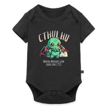 Montag 1928 - Cthulhu Kult Lovecraft Necronomicon - Baby Premium Kurzarmbody - Schwarz - Vorne