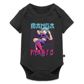 Anime Manga Magic - Baby Premium short-sleeve bodysuit - black - Front