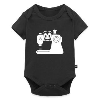 Funny Sewing Male sewing machine - Baby Premium Kurzarmbody - Schwarz - Vorne