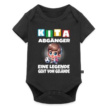 KITA Leavers School Child School Enrollment - Baby Premium short-sleeve bodysuit - black - Front