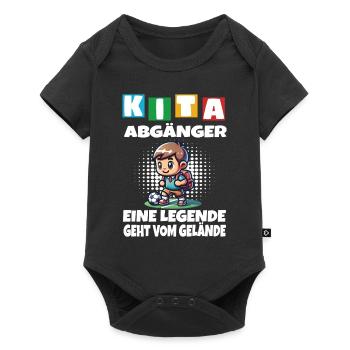KITA Leavers School Child School Enrollment - Baby Premium short-sleeve bodysuit - black - Front