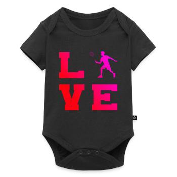 Badminton Men's Squash Badminton Players Badminton - Baby Premium short-sleeve bodysuit - black - Front