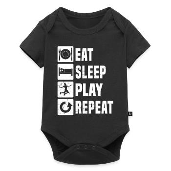 Badminton Players Squash Badminton Men Women - Baby Premium short-sleeve bodysuit - black - Front