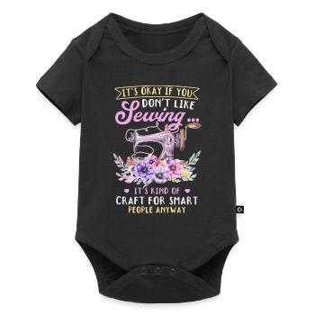 Ce n’est pas grave si vous n’aimez pas coudre.... Drôle de Sewin - Body à manches courtes Premium Bébé - noir - Devant