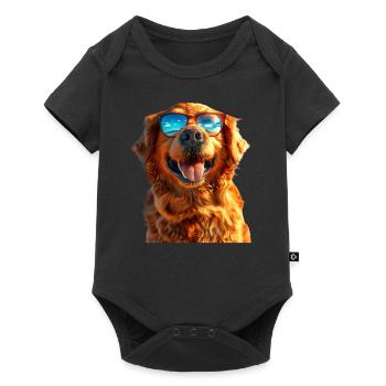 Golden Retriever Dog Dog Mom Dogs Lover - Baby Premium short-sleeve bodysuit - black - Front