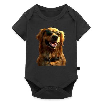 Golden Retriever Dog Dog Mom Dogs Lover - Baby Premium short-sleeve bodysuit - black - Front