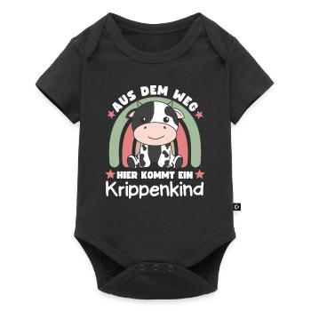 Out of the Way Here Comes a Crèche Child Cow - Baby Premium short-sleeve bodysuit - black - Front