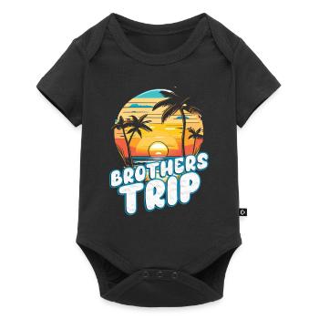 Sibling Brothers Journey - Baby Premium short-sleeve bodysuit - black - Front