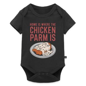 Home Is Where The Chicken Parm Is - Chicken Parm - Baby Premium short-sleeve bodysuit - black - Front
