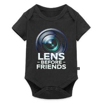Photographer Photography Photographers Lens Before Friends - Baby Premium short-sleeve bodysuit - black - Front
