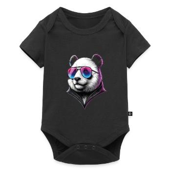 Funny Panda Clothing – Trendy Fashion for - Baby Premium short-sleeve bodysuit - black - Front