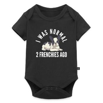 Bouledogue français drôle de dicton chien - Body à manches courtes Premium Bébé - noir - Devant