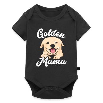 Golden Retriever Mom - Baby Premium short-sleeve bodysuit - black - Front