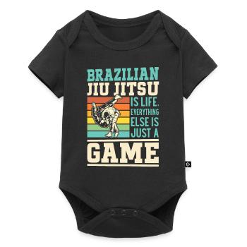 Brazilian Jiu Jitsu is life, everything else is jus - Baby Premium short-sleeve bodysuit - black - Front