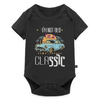Fan de voitures anciennes I_m pas vieux je suis un classique - Body à manches courtes Premium Bébé - noir - Devant