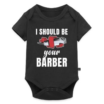 Je devrais être ton drôle de moustache - Body à manches courtes Premium Bébé - noir - Devant