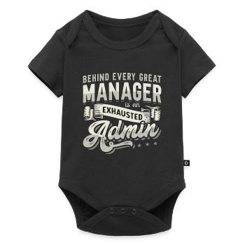 Admin Assistant Behind Every Great Office Worker - Baby Premium short-sleeve bodysuit - black - Front