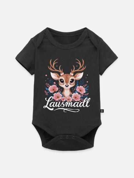 Freistaat Bayern Bayrisch - Baby Premium Kurzarmbody - Schwarz