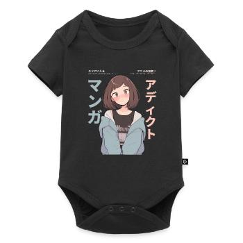 Manga Addicted - Kawaii Anime Girl Fashion Punk - Baby Premium short-sleeve bodysuit - black - Front