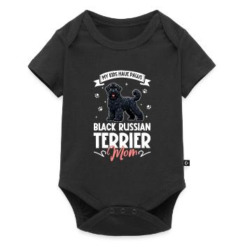 Black Russian Terrier Mama - Baby Premium Kurzarmbody - Schwarz - Vorne