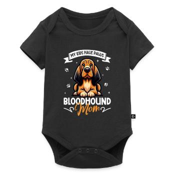 Bloodhound Mama - Baby Premium Kurzarmbody - Schwarz - Vorne