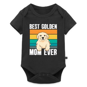 Meilleur Mama Golden Retriever - Body à manches courtes Premium Bébé - noir - Devant