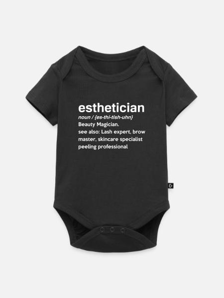 Hautpflege Kosmetikerin Kosmetik - Baby Premium Kurzarmbody - Schwarz