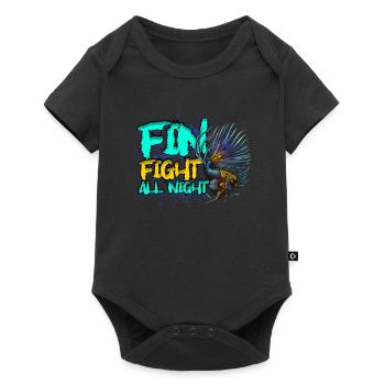 Betta Fish Fin Fight All Night - Baby Premium short-sleeve bodysuit - black - Front