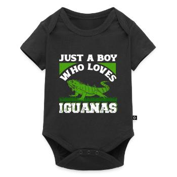Iguanian Reptile Lover Herpetologist - Baby Premium short-sleeve bodysuit - black - Front