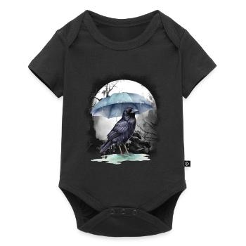 mystique corbeau corbeau corbeau - Body à manches courtes Premium Bébé - noir - Devant