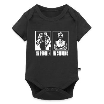 Receptionist My Problem My Solution Pictogram Dad - Baby Premium short-sleeve bodysuit - black - Front