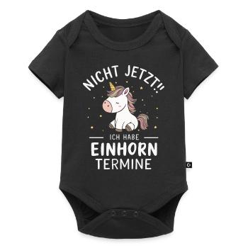 Unicorn Unicorns Mythical Creatures Mystical - Baby Premium short-sleeve bodysuit - black - Front