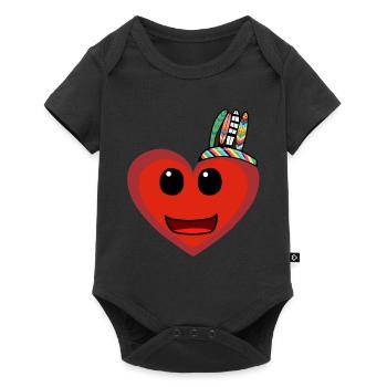 Wild West Heart Hearts Shaman Shamans - Baby Premium short-sleeve bodysuit - black - Front