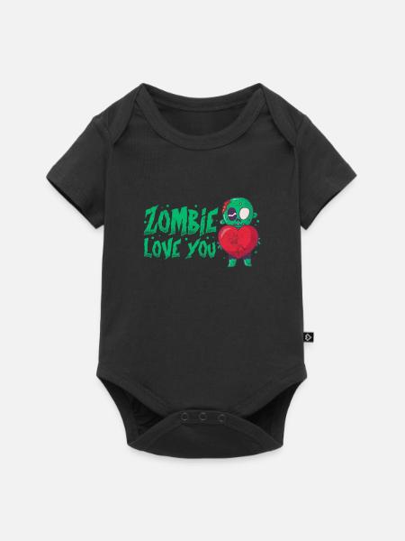 Zombie - Baby Premium Kurzarmbody - Schwarz